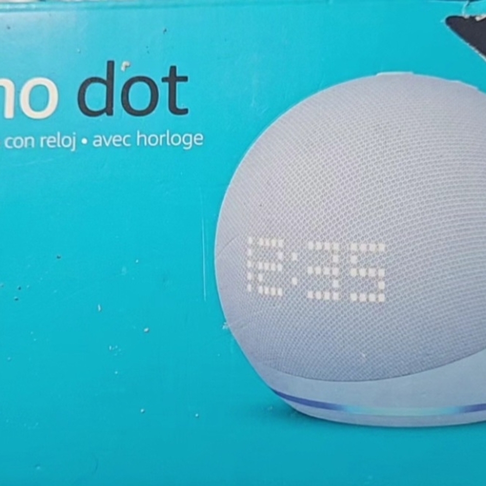 Echo Dot Speaker with Clock - Gray